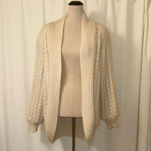 Vintage Kamiran Cocoon Cream Cable Knit Sweater